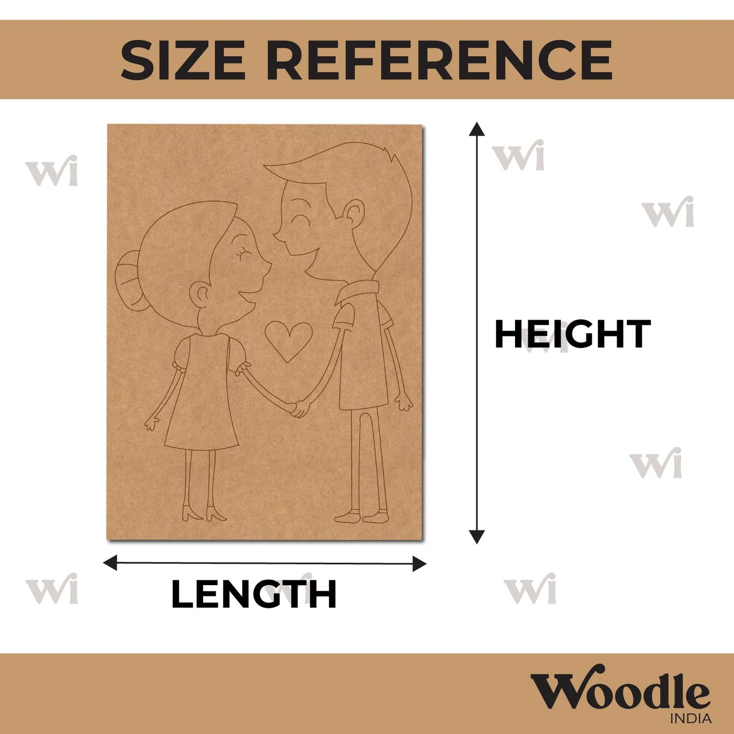 Couple Pre Marked Base MDF Design 1