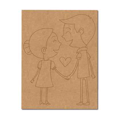 Couple Pre Marked Base MDF Design 1