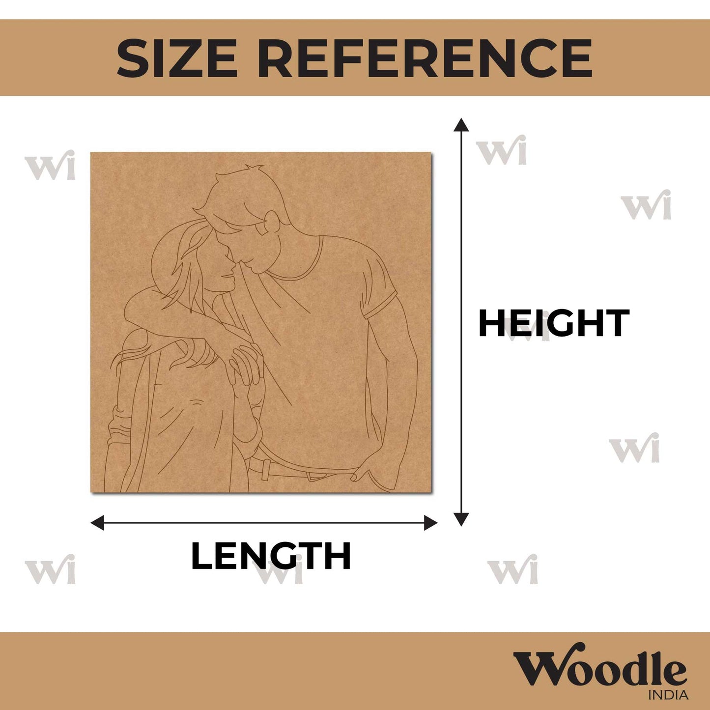 Couple Pre Marked Base MDF Design 2