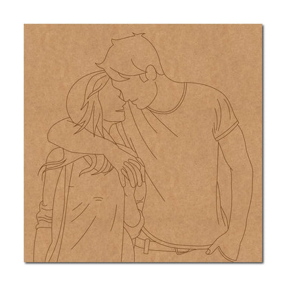 Couple Pre Marked Base MDF Design 2