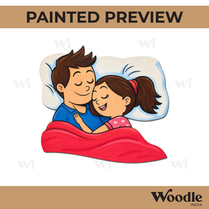 Couple Sleeping Pre Marked MDF Design 2