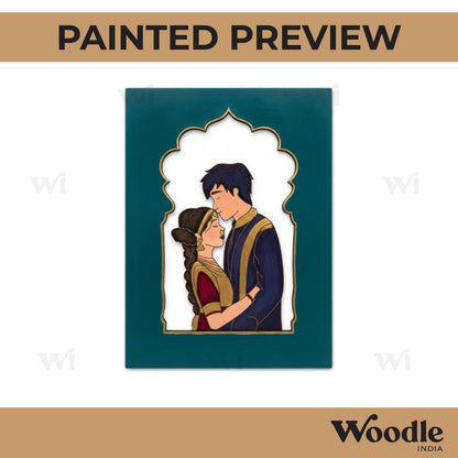 Couple Jharokha Pre Marked MDF Design 1