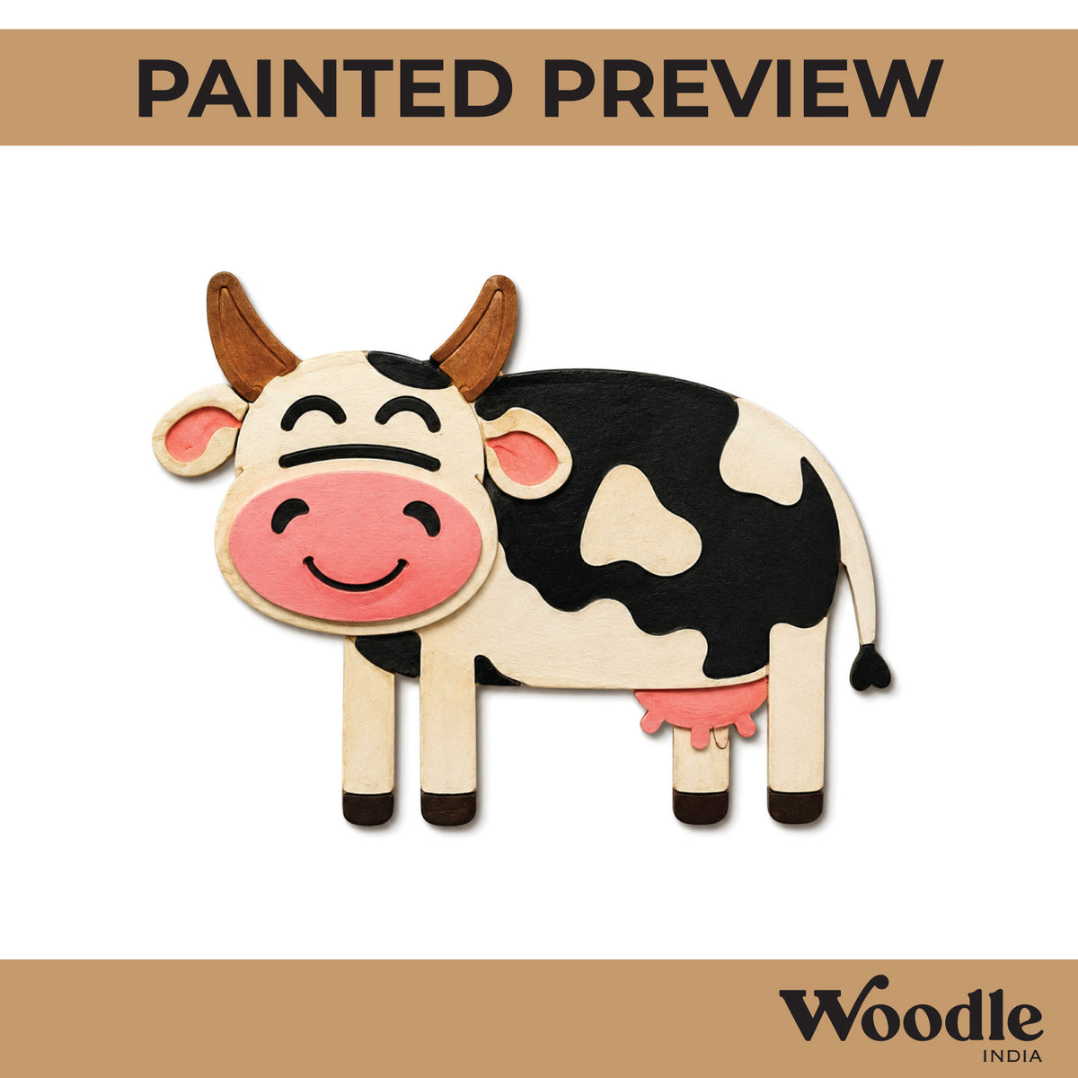 Cow Pre Marked MDF Design 1