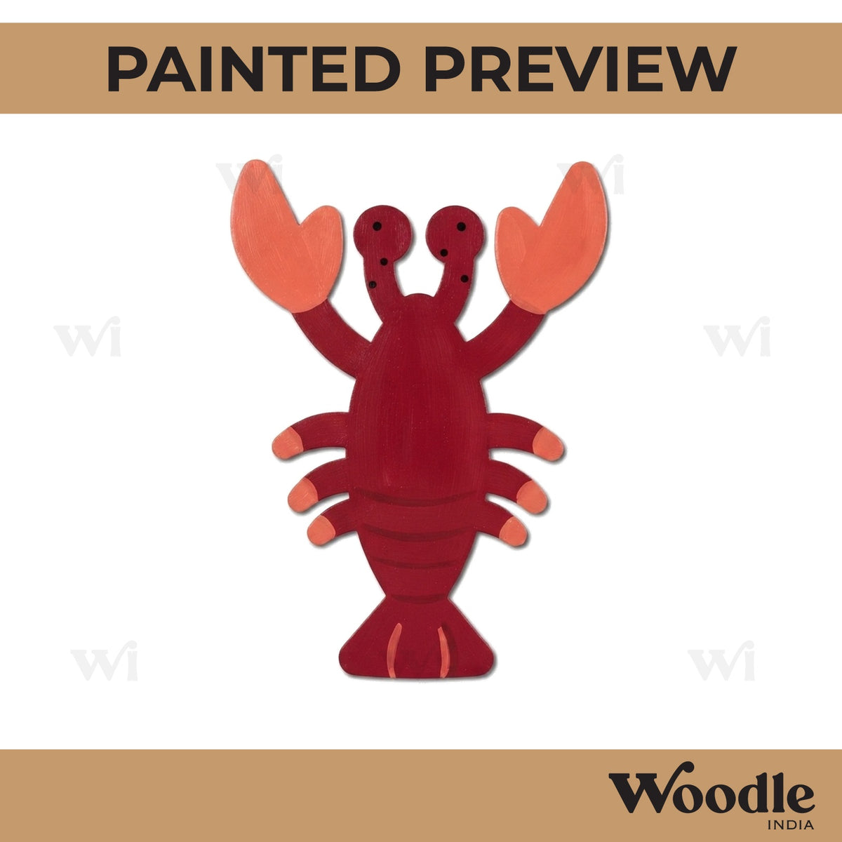 Crab Cutout MDF Design 1