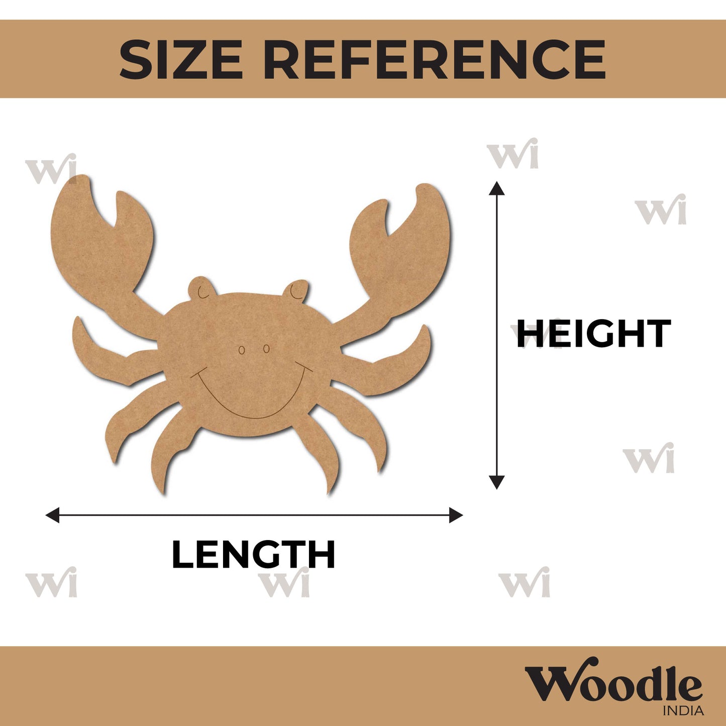 Crab Pre Marked MDF Design 3