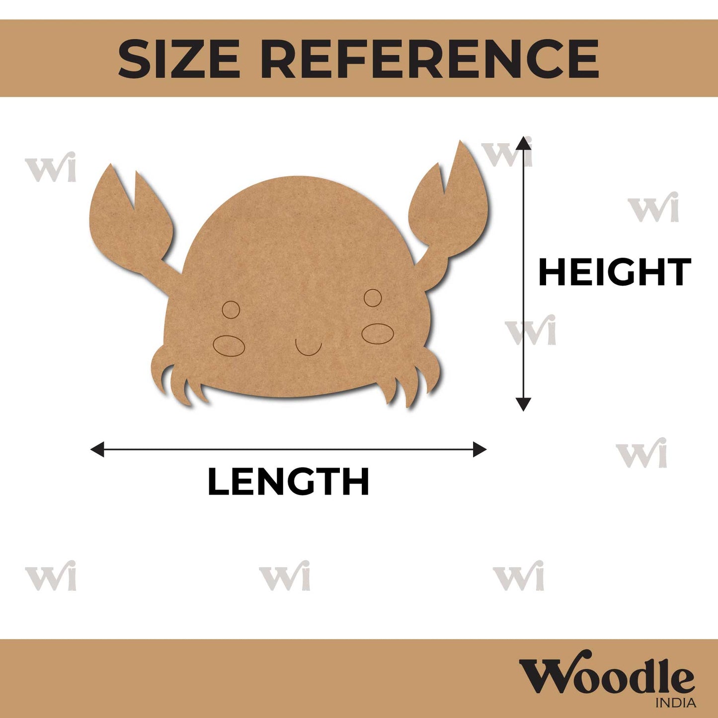 Crab Pre Marked MDF Design 4