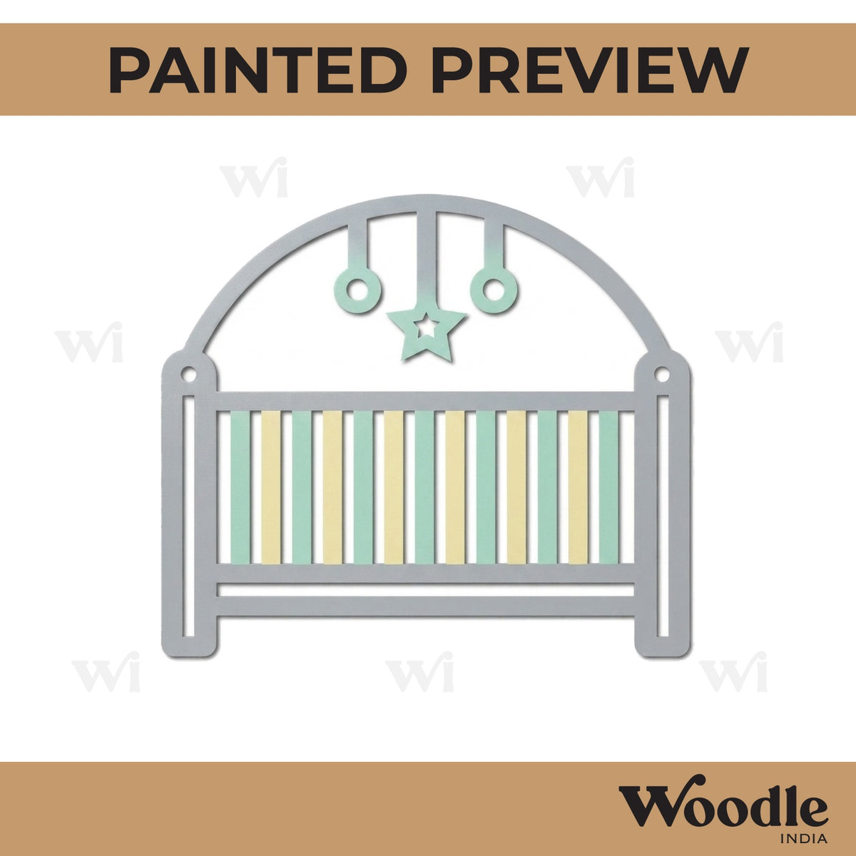 Cradle Cutout MDF Design 1