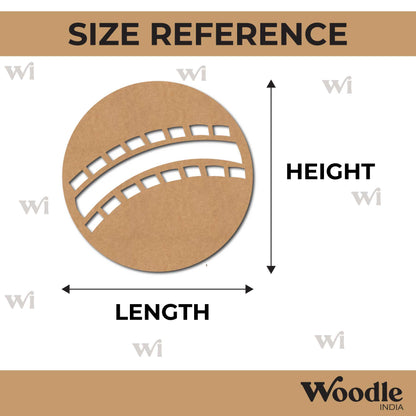 Cricket Ball Cutout MDF Design 1