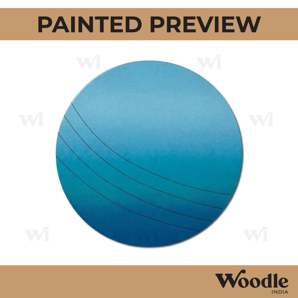 Cricket Ball Pre Marked MDF Design 1