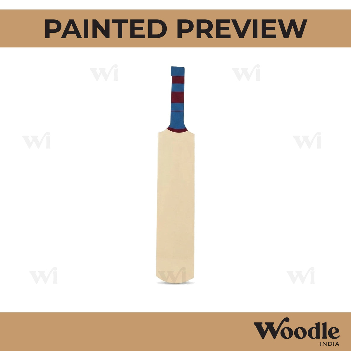 Cricket Bat Pre Marked MDF Design 1
