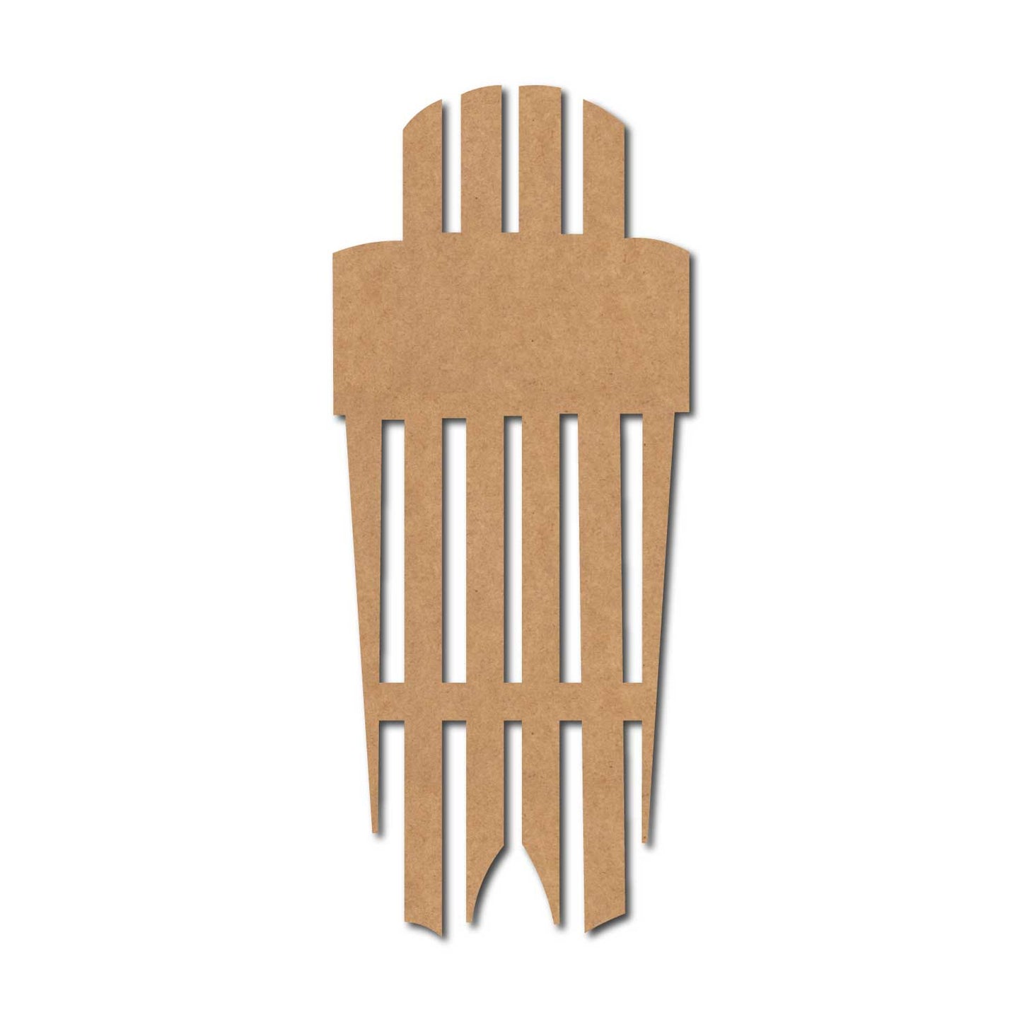 Cricket Leg Guard Cutout MDF Design 1
