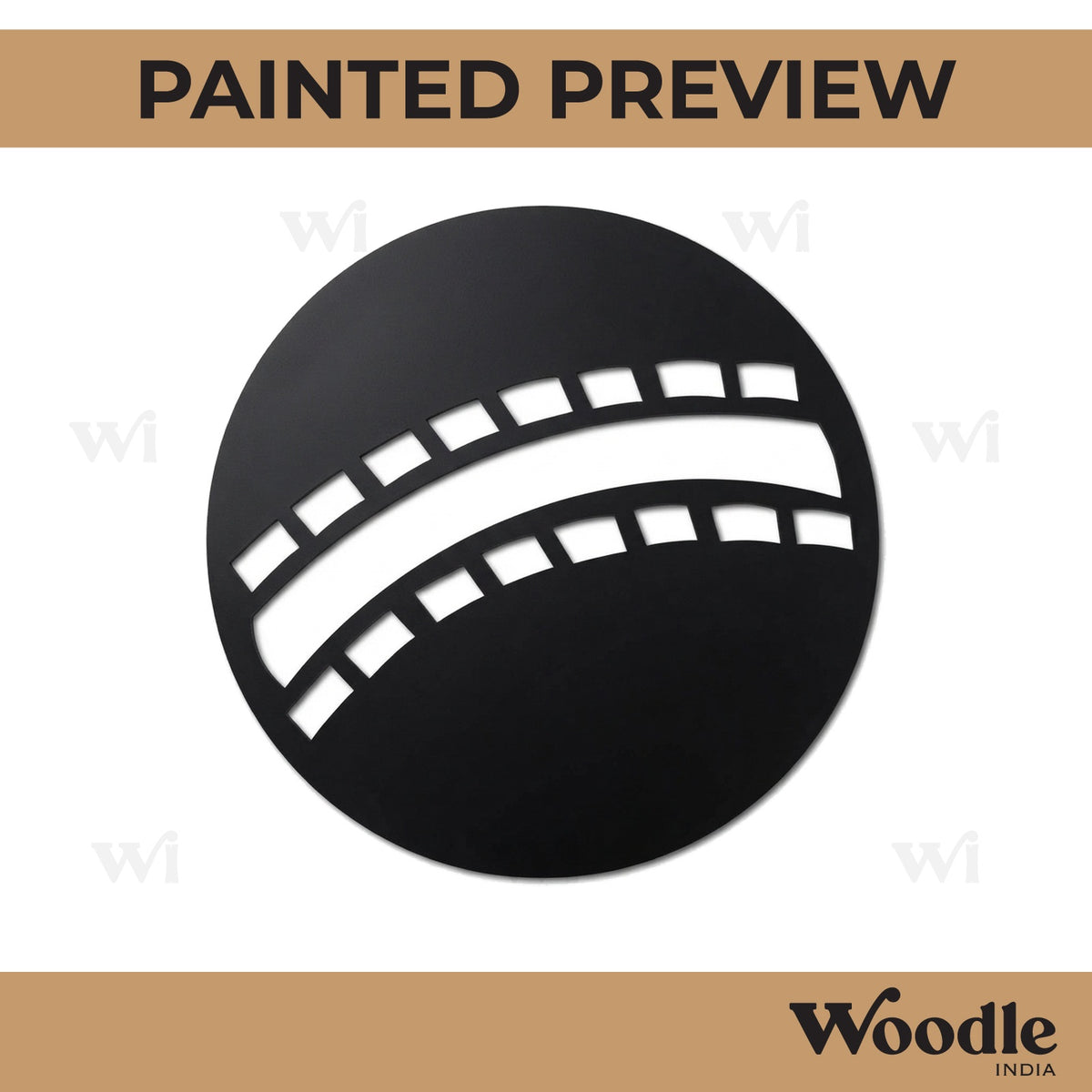 Cricket Ball Cutout MDF Design 1