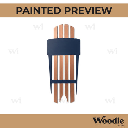 Cricket Leg Guard Cutout MDF Design 1