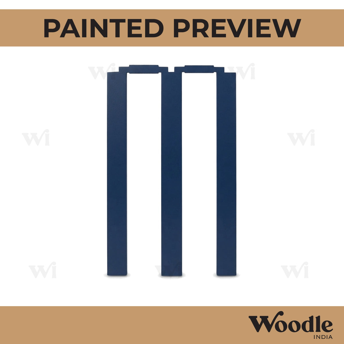 Cricket Wicket Cutout MDF Design 1
