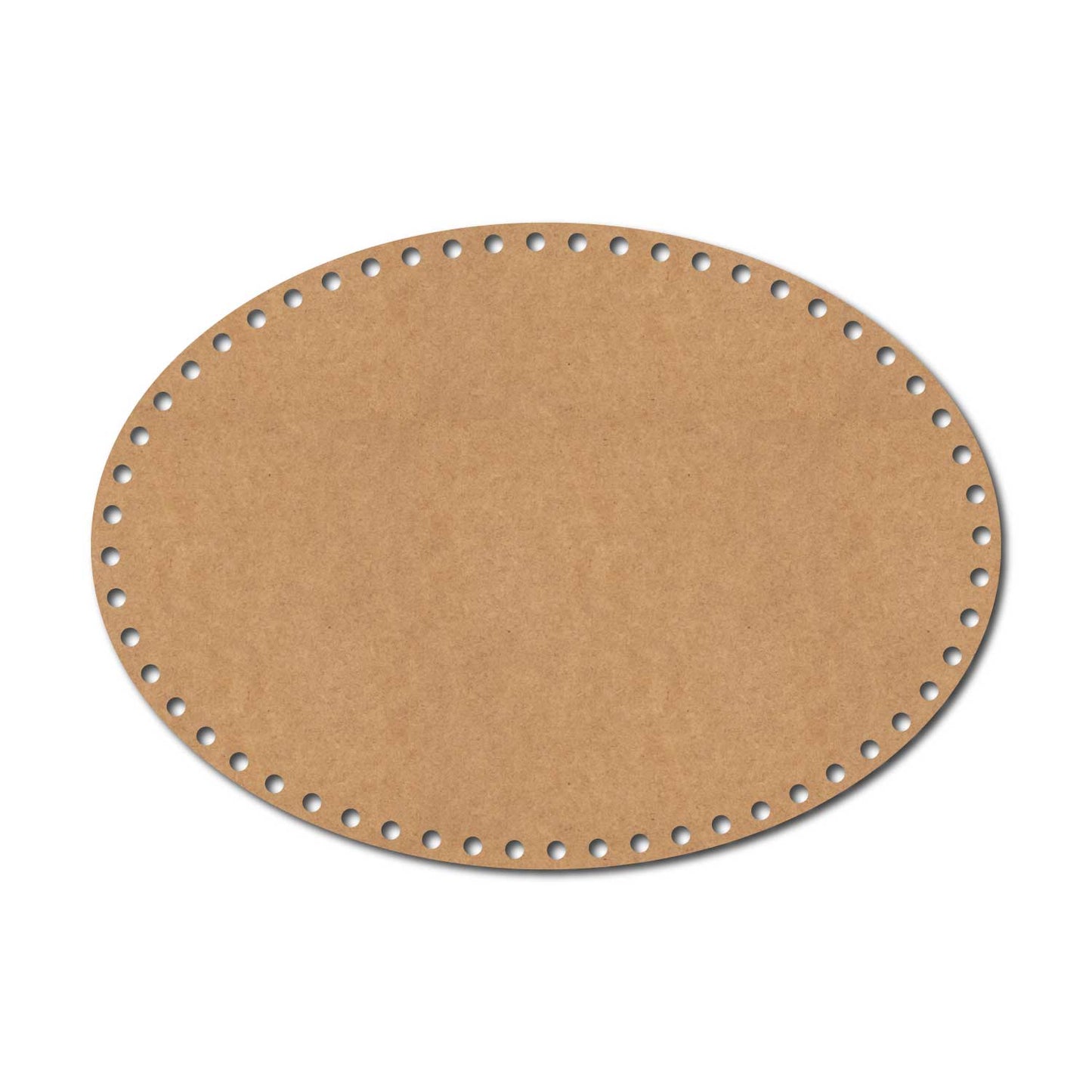 Crochet Oval Basket Bottom Cutout MDF Design 1