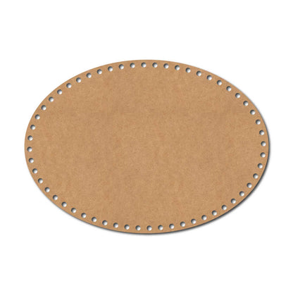 Crochet Oval Basket Bottom Cutout MDF Design 1