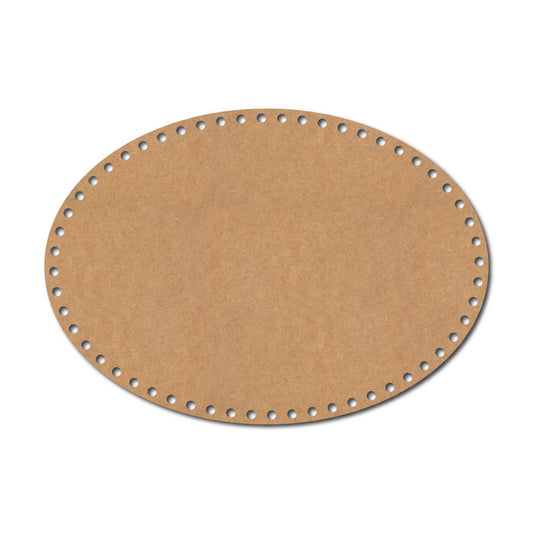 Crochet Oval Basket Bottom Cutout MDF Design 1