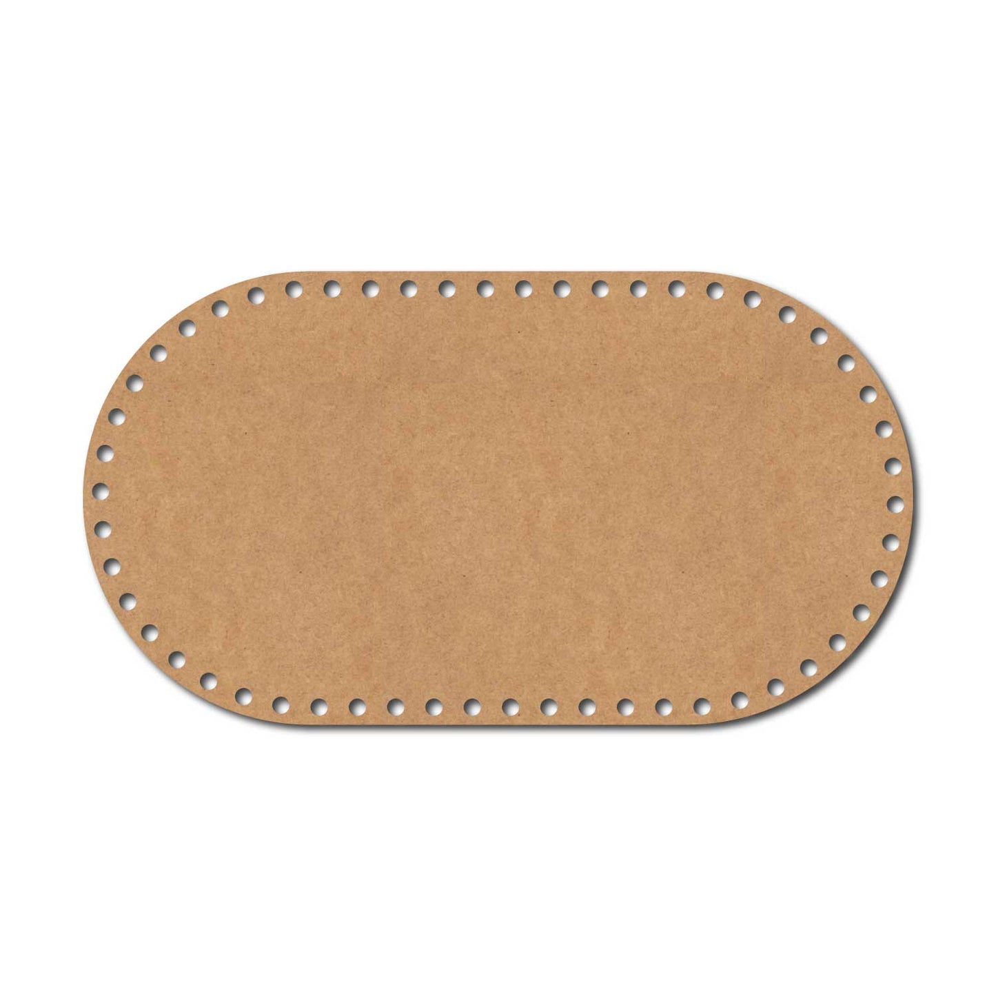 Crochet Oval Basket Bottom Cutout MDF Design 2