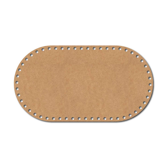 Crochet Oval Basket Bottom Cutout MDF Design 2