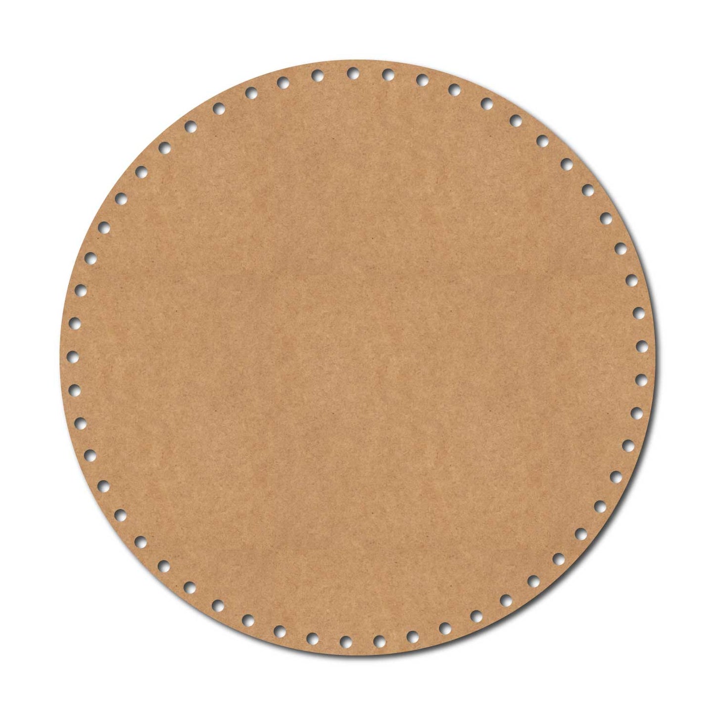 Crochet Round Basket Bottom Cutout MDF Design 1