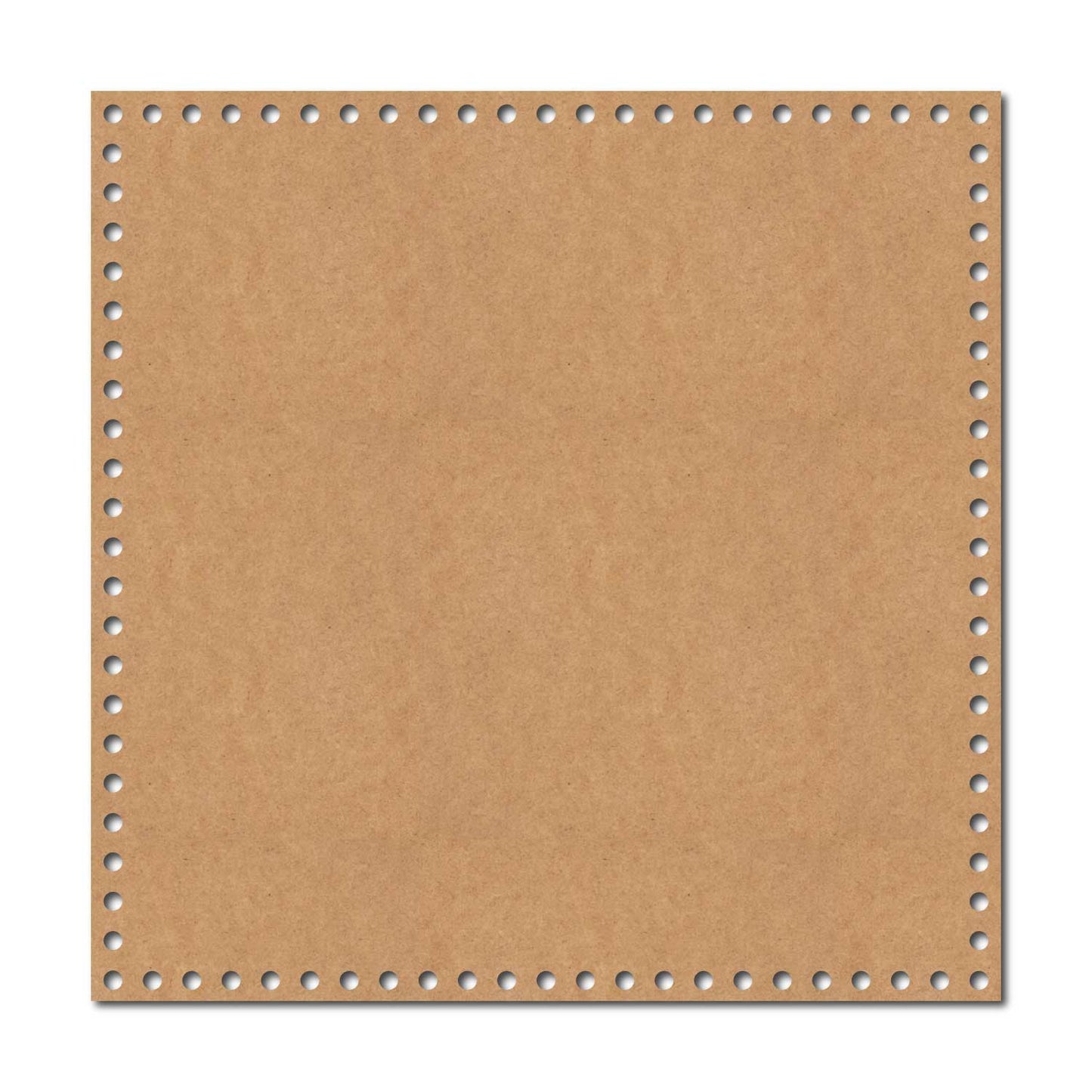 Crochet Square Basket Bottom Cutout MDF Design 1