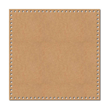 Crochet Square Basket Bottom Cutout MDF Design 1