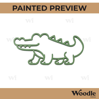 Crocodile Cutout MDF Design 1