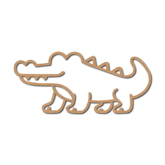 Crocodile Cutout MDF Design 1