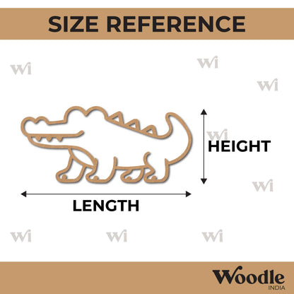 Crocodile Cutout MDF Design 1