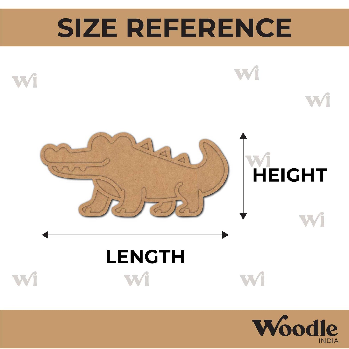 Crocodile Mosaic Art MDF Design 1