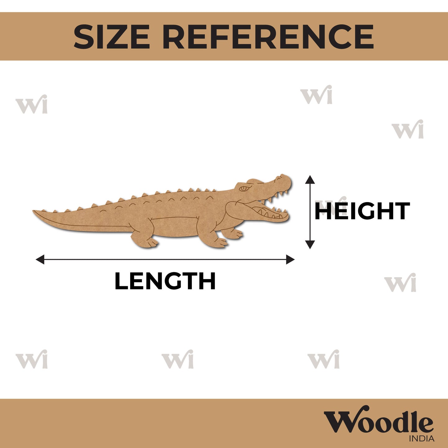 Crocodile Pre Marked MDF Design 2