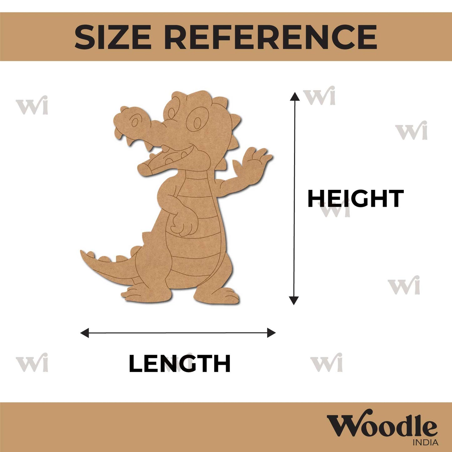 Crocodile Pre Marked MDF Design 9