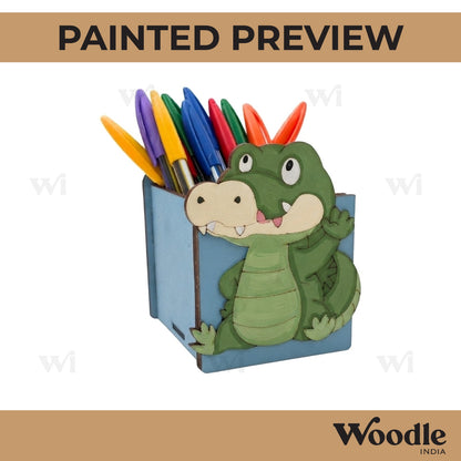Crocodile Pen Stand MDF Design 1