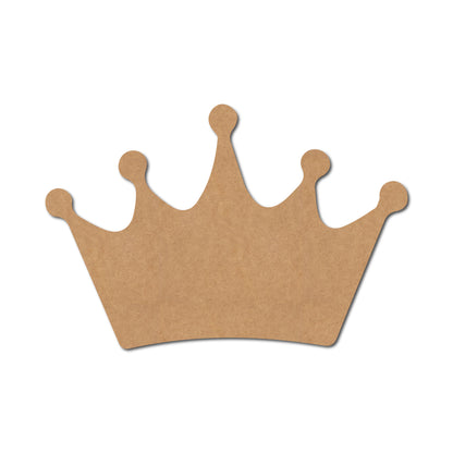 Wooden Crown Cutout - Unfinished MDF Wall Art Shape For Crafting - Build-A-Cross