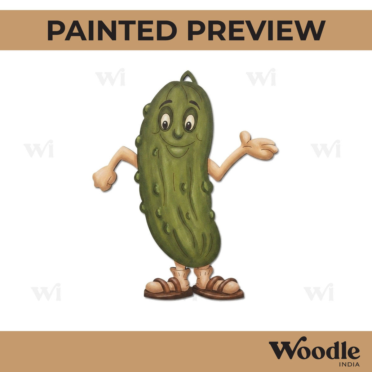 Cucumber Pickle Pre Marked MDF Design 1