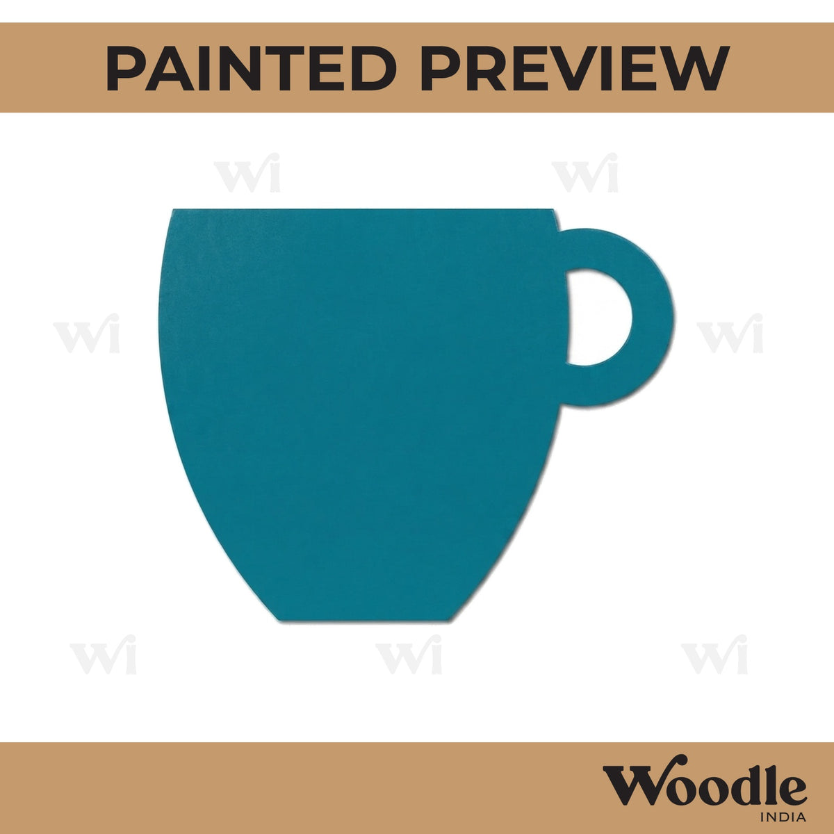 Cup Cutout MDF Design 3