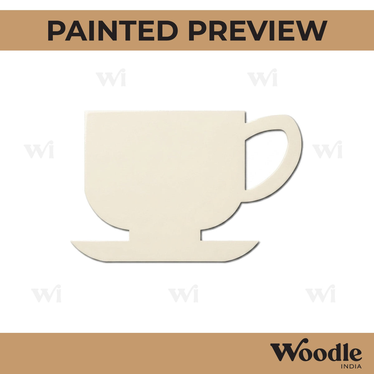 Cup Cutout MDF Design 6