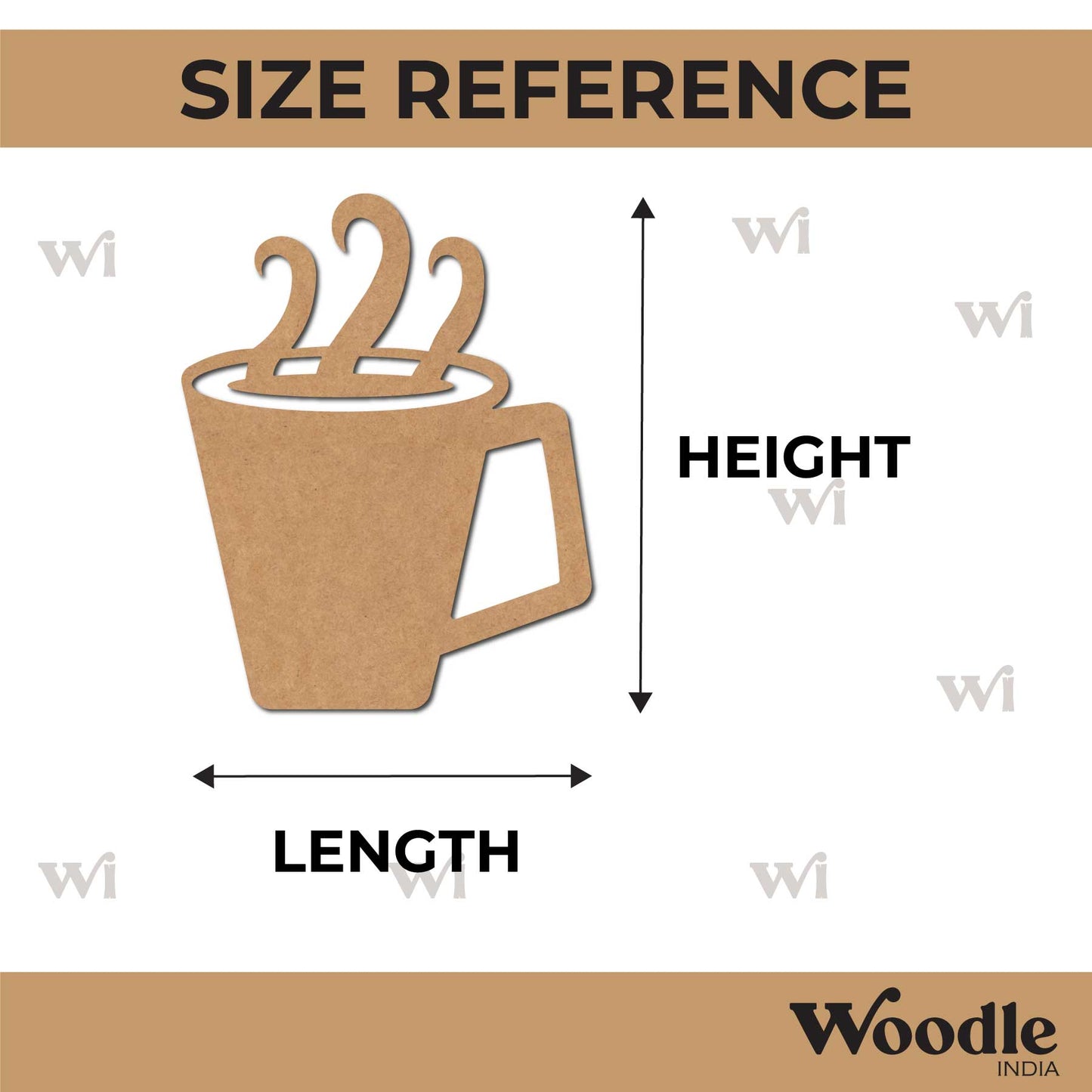 Cup Cutout MDF Design 7