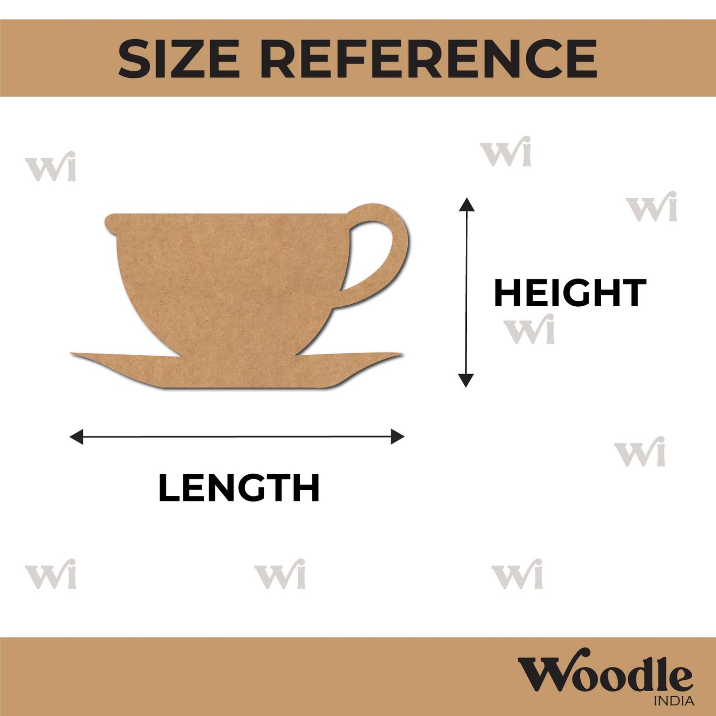 Cup Cutout MDF Design 8