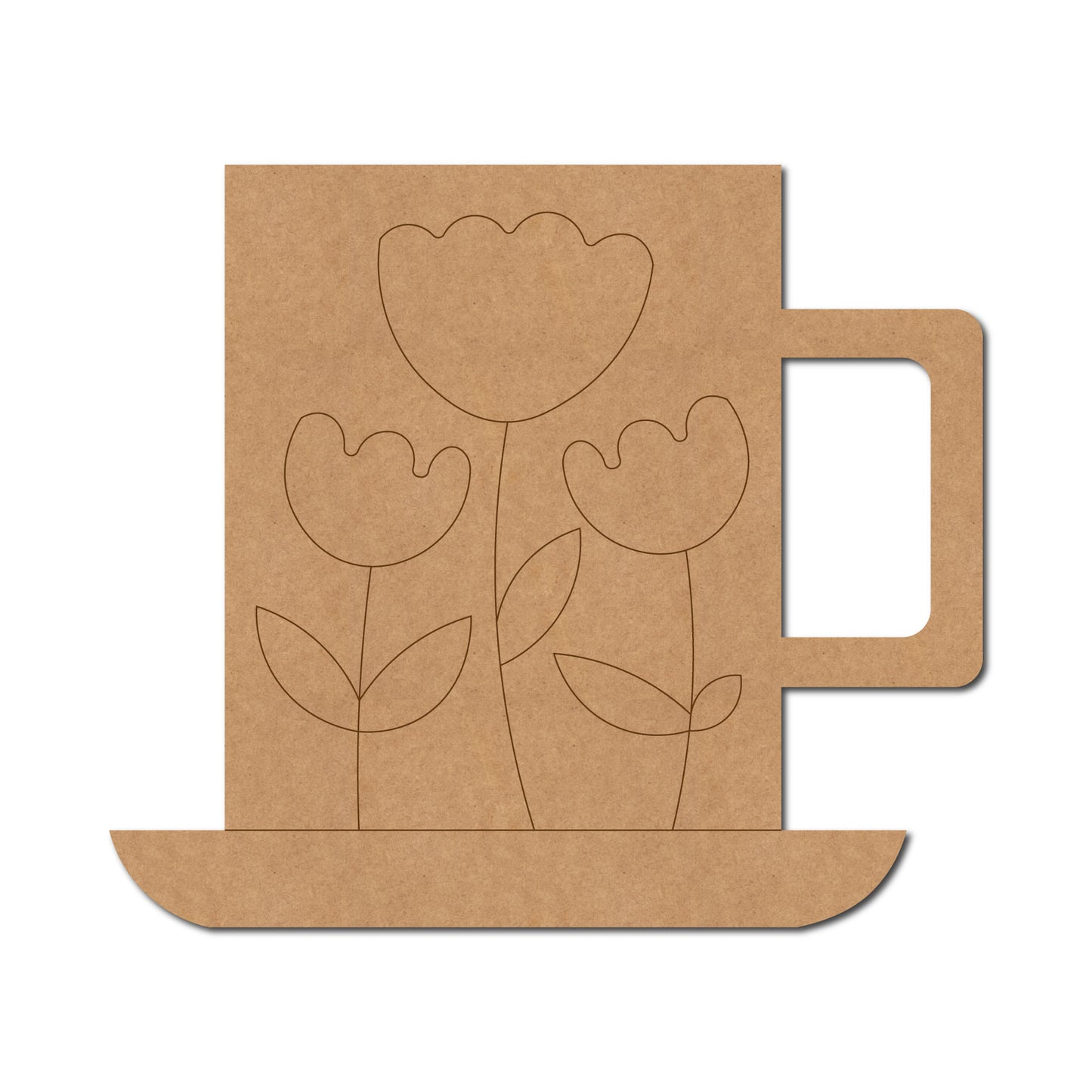 Cup Pre Marked MDF Design 2