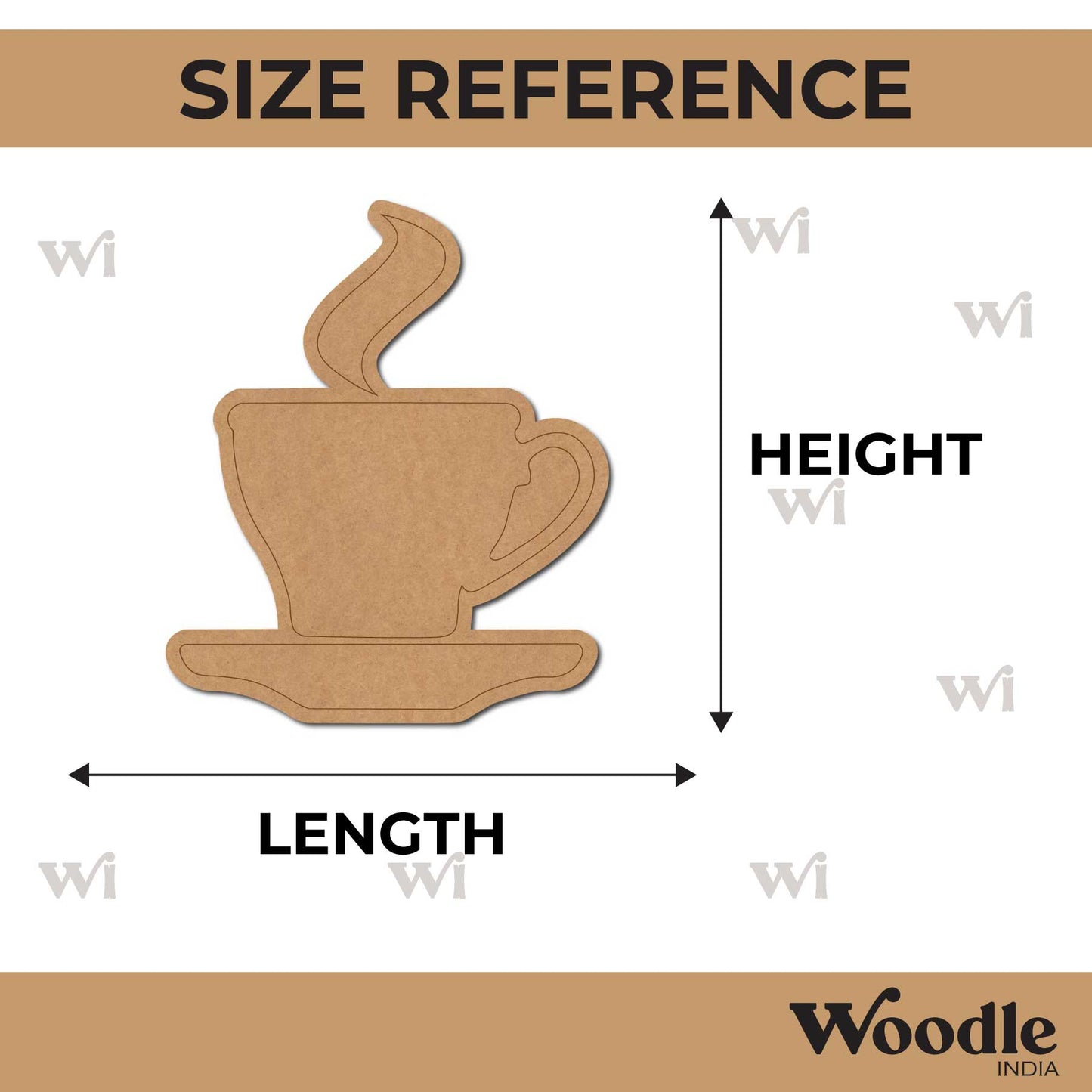 Cup Pre Marked MDF Design 3