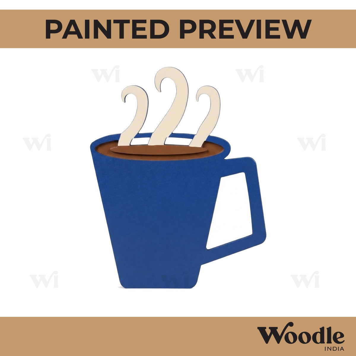 Cup Cutout MDF Design 7