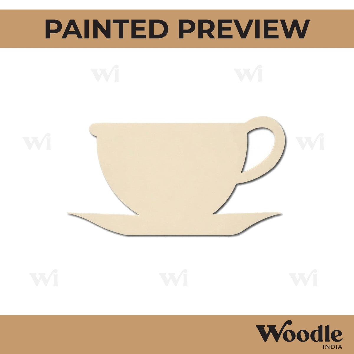 Cup Cutout MDF Design 8