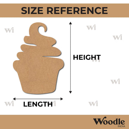 Cupcake Cutout MDF Design 1