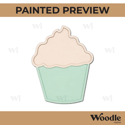 Cupcake Mosaic Art Base MDF Design 1