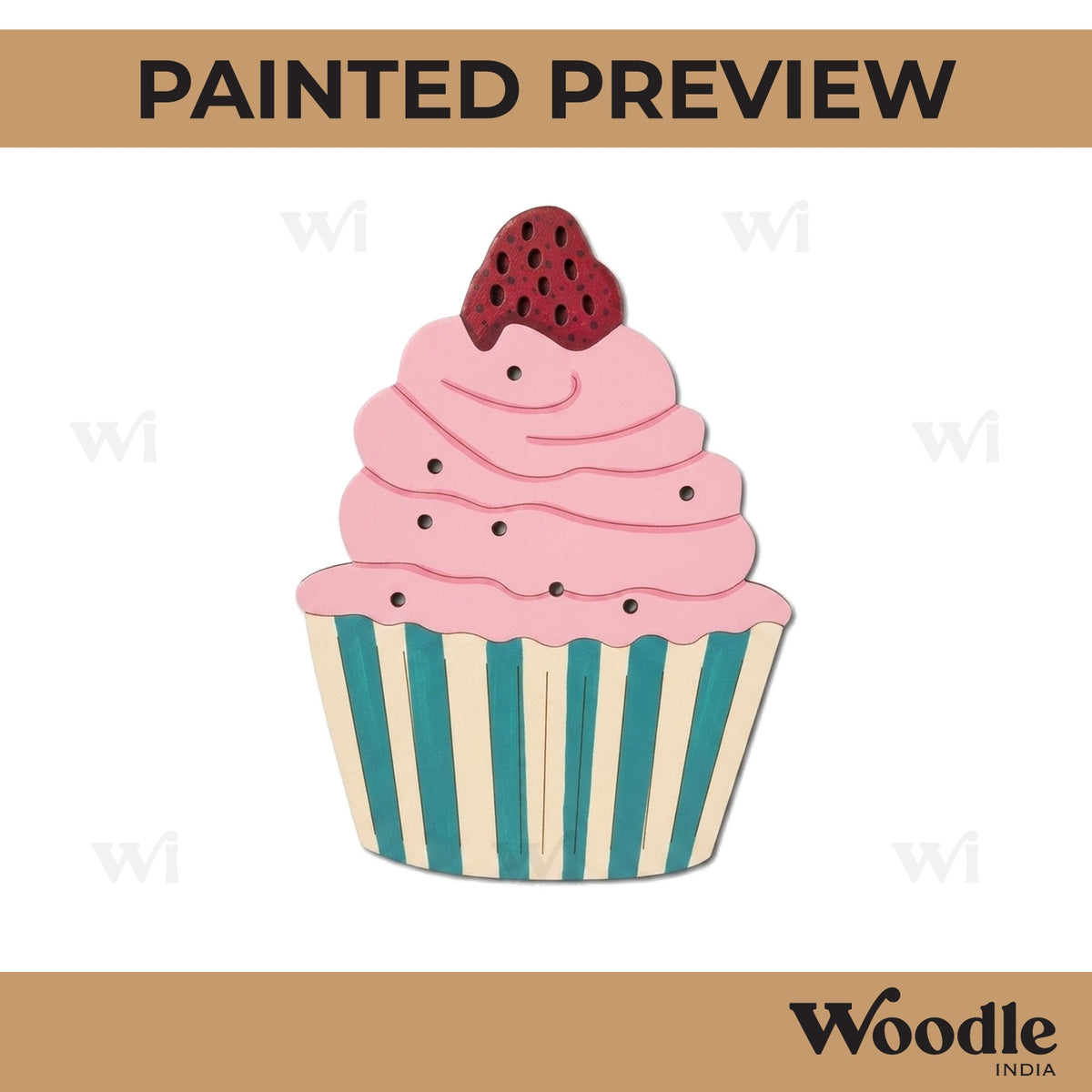 Cupcake Pre Marked MDF Design 2