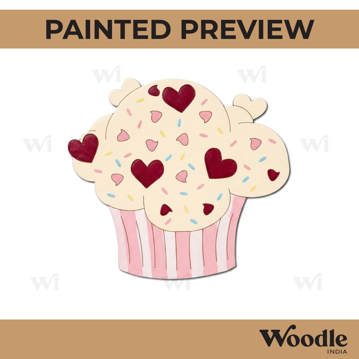 Cupcake Pre Marked MDF Design 3