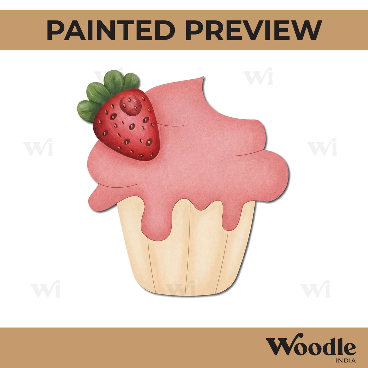 Cupcake Pre Marked MDF Design 4
