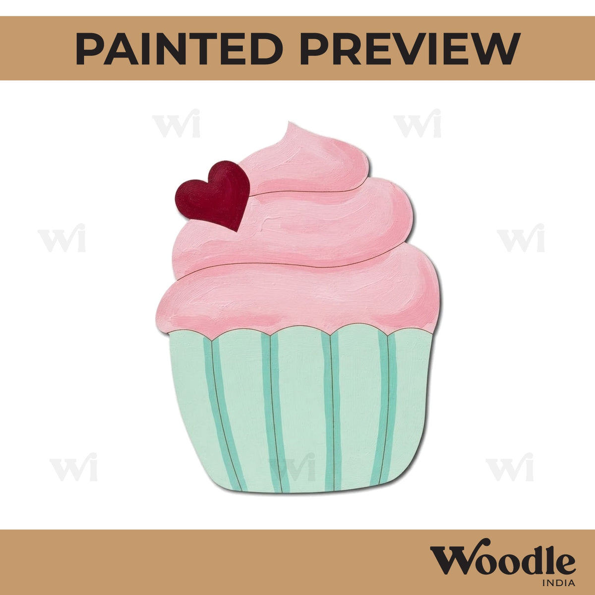 Cupcake Pre Marked MDF Design 5
