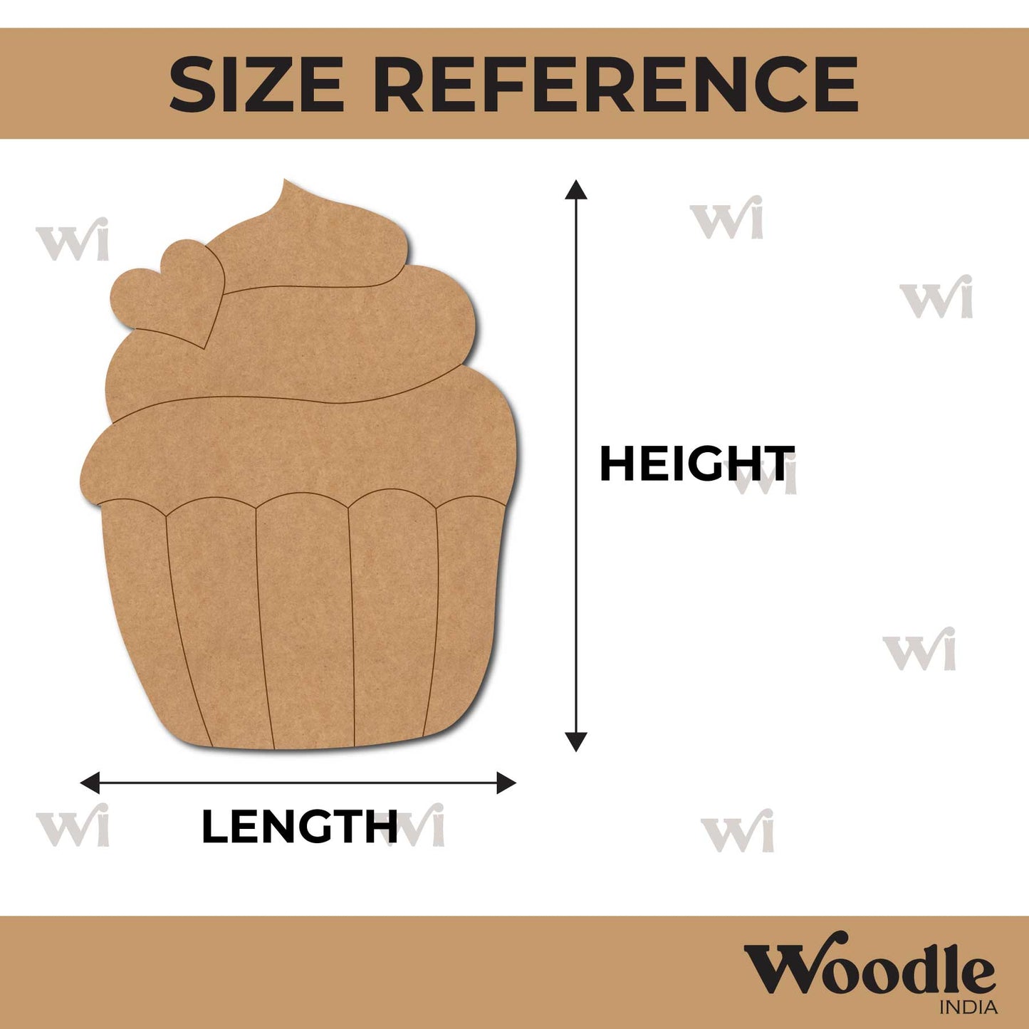 Cupcake Pre Marked MDF Design 5